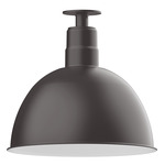 Deep Bowl Outdoor Ceiling Light - Bronze Matte