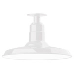 Warehouse Outdoor Ceiling Light - White
