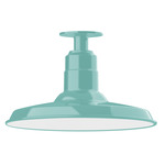 Warehouse Outdoor Ceiling Light - Sea Green