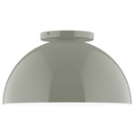 Axis Arcade Ceiling Flush Light - Moss Green