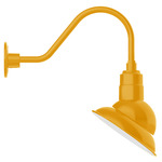 Emblem Outdoor Gooseneck Wall Light - Bright Yellow
