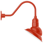 Emblem Outdoor Gooseneck Wall Light - Vermillion