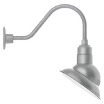 Emblem Outdoor Gooseneck Wall Light - Galvanized