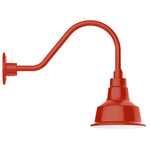 Warehouse Gooseneck Outdoor Wall Light - Vermillion