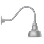 Warehouse Gooseneck Outdoor Wall Light - Galvanized