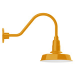 Warehouse Gooseneck Outdoor Wall Light - Bright Yellow