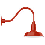 Warehouse Gooseneck Outdoor Wall Light - Vermillion
