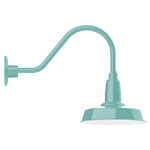 Warehouse Gooseneck Outdoor Wall Light - Sea Green