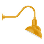 Emblem Outdoor Gooseneck Wall Light - Bright Yellow