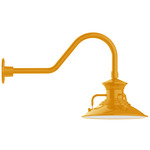 Homestead Outdoor Gooseneck Wall Light - Bright Yellow