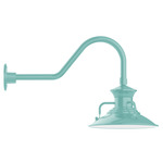 Homestead Outdoor Gooseneck Wall Light - Sea Green