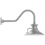 Homestead Outdoor Gooseneck Wall Light - Galvanized
