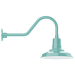 Warehouse Gooseneck Outdoor Wall Light - Sea Green