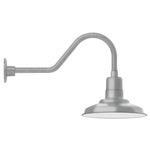 Warehouse Gooseneck Outdoor Wall Light - Galvanized
