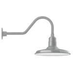 Warehouse Gooseneck Outdoor Wall Light - Galvanized