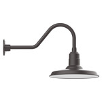 Warehouse Gooseneck Outdoor Wall Light - Bronze Matte