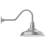 Warehouse Short Gooseneck Outdoor Wall Light - Galvanized