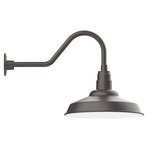 Warehouse Short Gooseneck Outdoor Wall Light - Bronze Matte