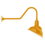 Emblem Outdoor Gooseneck Wall Light - Bright Yellow