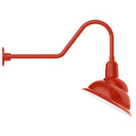 Emblem Outdoor Gooseneck Wall Light - Vermillion