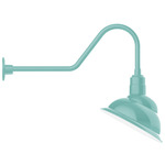 Emblem Outdoor Gooseneck Wall Light - Sea Green