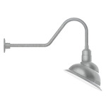 Emblem Outdoor Gooseneck Wall Light - Galvanized
