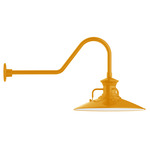 Homestead Outdoor Gooseneck Wall Light - Bright Yellow