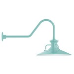 Homestead Outdoor Gooseneck Wall Light - Sea Green