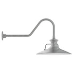 Homestead Outdoor Gooseneck Wall Light - Galvanized