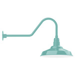 Warehouse Gooseneck Outdoor Wall Light - Sea Green