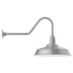 Warehouse Gooseneck Outdoor Wall Light - Galvanized