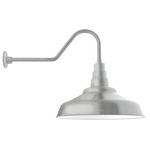 Warehouse Gooseneck Outdoor Wall Light - Galvanized