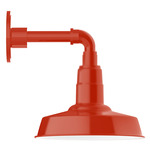 Warehouse Straight Arm Outdoor Wall Light - Vermillion