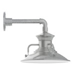 Homestead Outdoor Straight Arm Wall Light - Galvanized