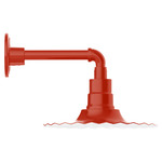 Radial Straight Arm Outdoor Wall Light - Vermillion