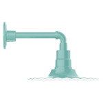Radial Straight Arm Outdoor Wall Light - Sea Green