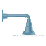 Radial Straight Arm Outdoor Wall Light - Light Blue