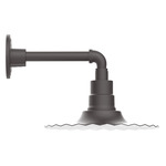 Radial Straight Arm Outdoor Wall Light - Bronze Matte