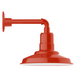 Warehouse Straight Arm Outdoor Wall Light - Vermillion