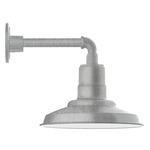 Warehouse Straight Arm Outdoor Wall Light - Galvanized