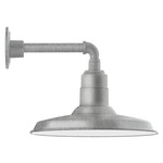 Warehouse Straight Arm Outdoor Wall Light - Galvanized