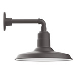 Warehouse Straight Arm Outdoor Wall Light - Bronze Matte