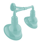Emblem Double Outdoor Wall Sconce - Sea Green