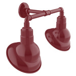Emblem Double Outdoor Wall Sconce - Barn Red