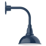 Cafe Drop Arm Outdoor Wall Light - Navy / White