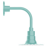 Radial Curved Arm Outdoor Wall Sconce - Sea Green