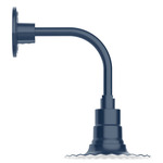 Radial Curved Arm Outdoor Wall Sconce - Navy
