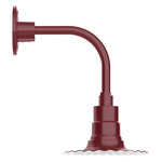 Radial Curved Arm Outdoor Wall Sconce - Barn Red