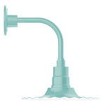 Radial Curved Arm Outdoor Wall Sconce - Sea Green