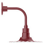 Radial Curved Arm Outdoor Wall Sconce - Barn Red